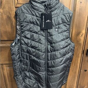 Heated Apparel Gray Puffer Vest